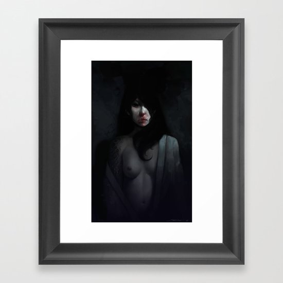 Portrait of Ikuko's Ghost Framed Art Print