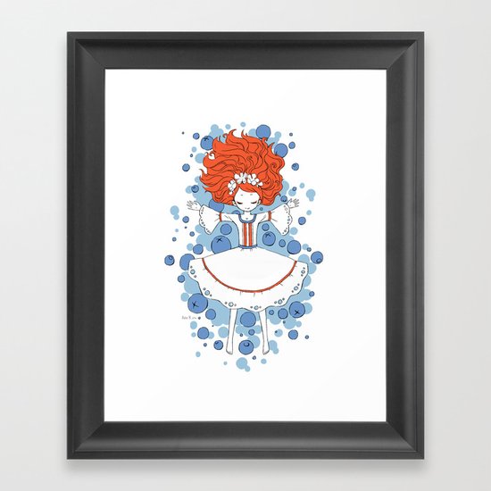 Blueberry Dream Framed Art Print
