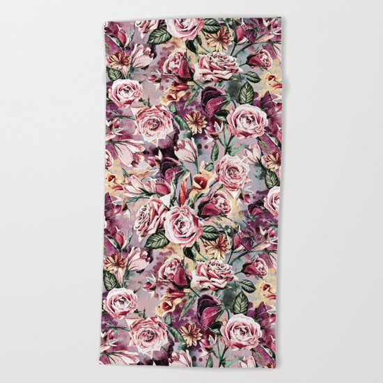 RPE FLORAL VIII Beach Towel