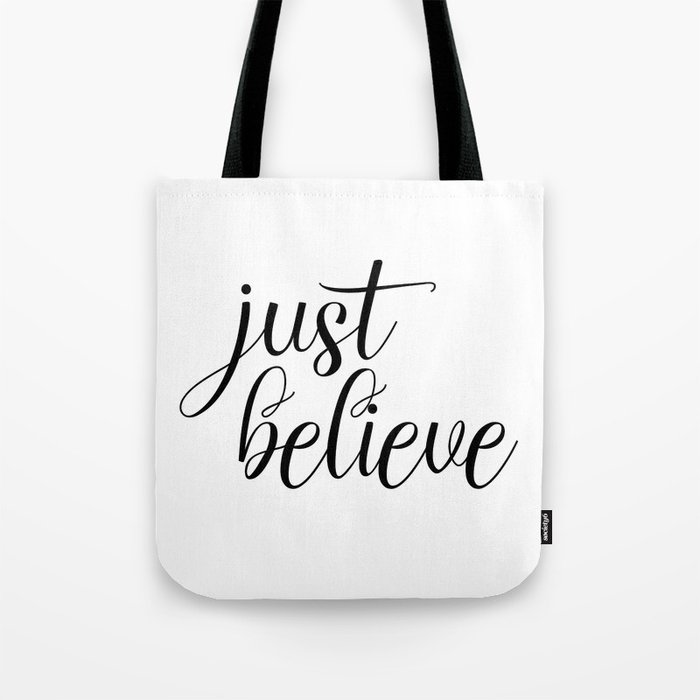 Just Believe Wall Art Quote Decor Inspirational Quote