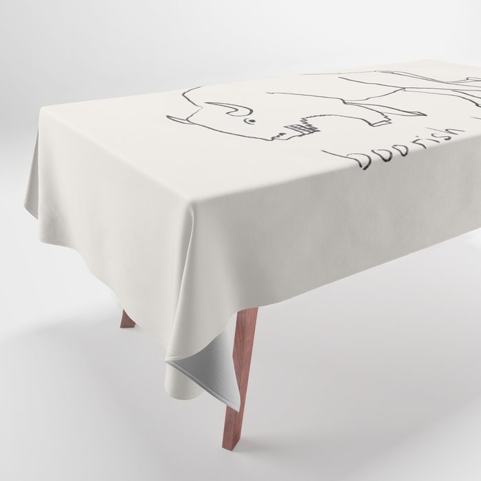 Boorish bison Tablecloth