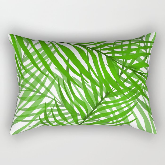 Tropical Palm leaves Rectangular Pillow