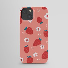 Wild Strawberries Red iPhone Case