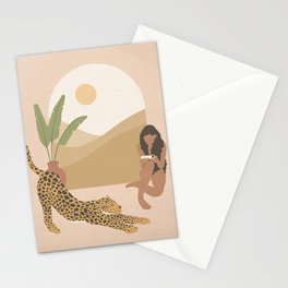 A Reader and Her Friend Stationery Cards