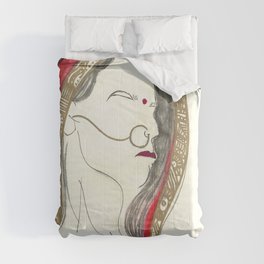 Red Lady Comforter