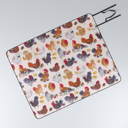Chicken and Chick Picnic Blanket