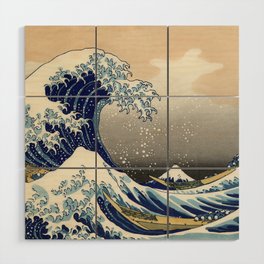 Hokusai - The great wave Wood Wall Art
