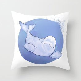 Beluga Wave Throw Pillow