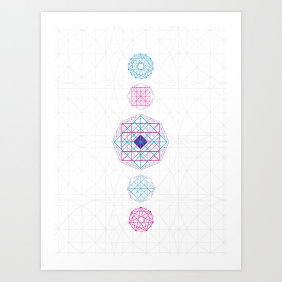 Geometric Mandalas Art Print