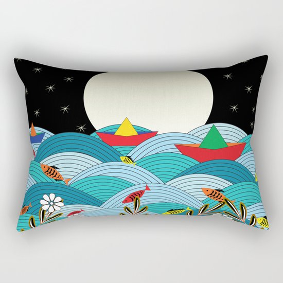 beautiful night Rectangular Pillow