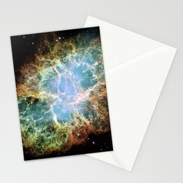 Crab Nebula (Hubble Space Telescope / ESA) Stationery Card