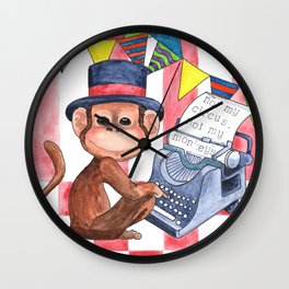 Not My Circus, Not My Monkeys Wall Clock