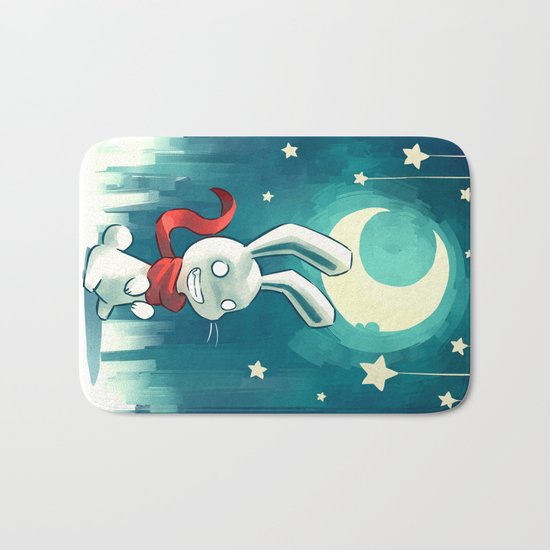 Moon Bunny 2 Bath Mat