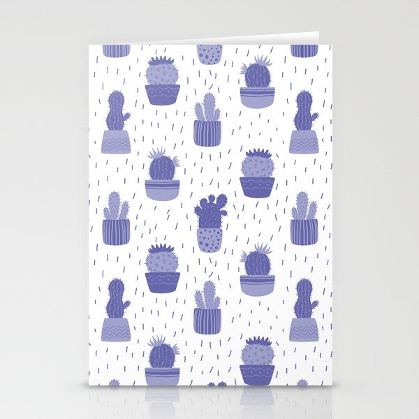 Cute cacti in pots Stationery Cards