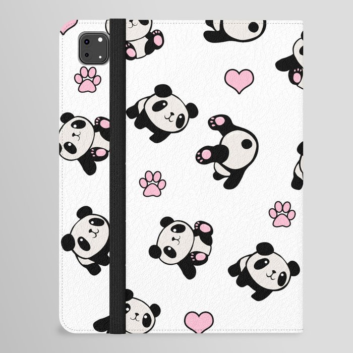 Panda pattern iPad Folio Case