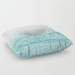 Turquoise sea Floor Pillow