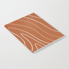 Minimalist Topographical Abstract in Clay and Putty Notebook