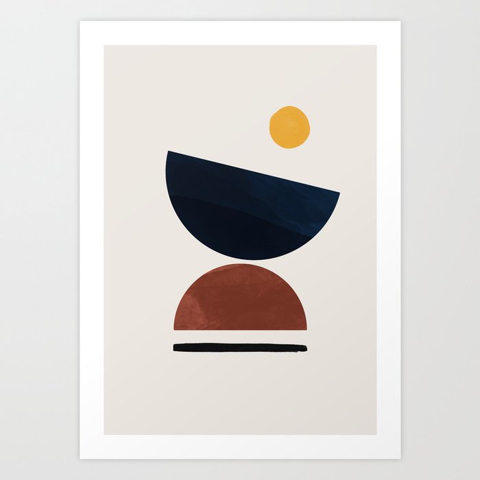 Abstract Minimalist | Art Deco Art Print