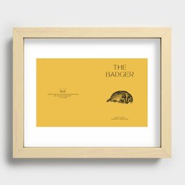 The Badger Recessed Framed Print