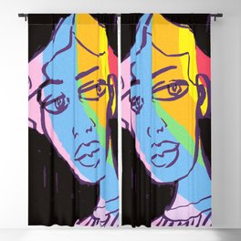 Rainbow Twinkle Woman Blackout Curtain