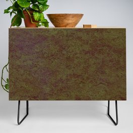 Abstract rusty brown retro green Credenza