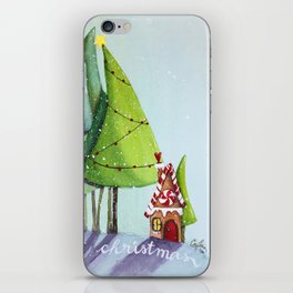 gingerbread forest iPhone Skin