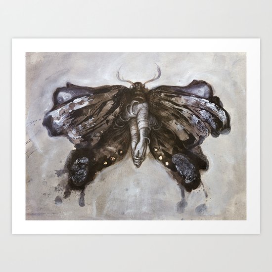 Mirror Moth Art Print