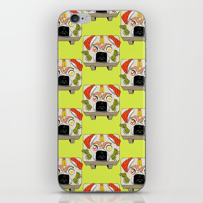 Pug Sushi iPhone Skin