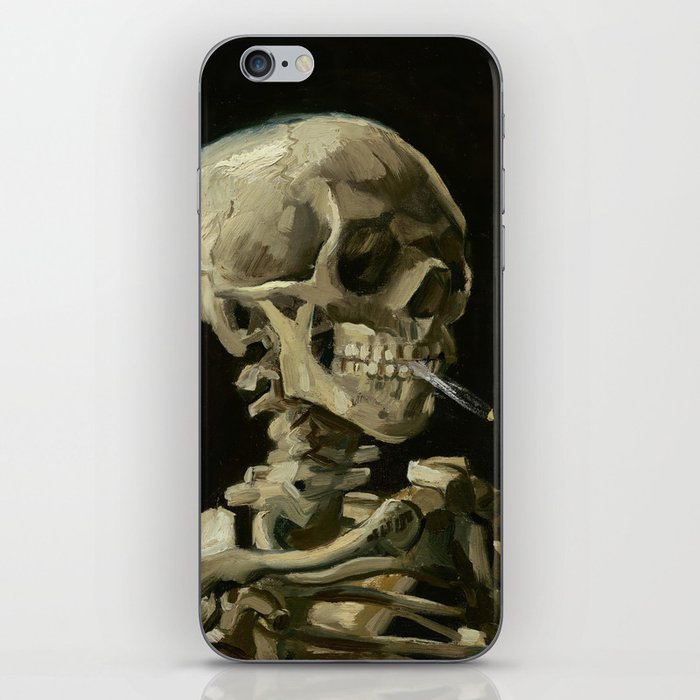 Van Gogh - Head of a skeleton with a burning cigarette iPhone Skin