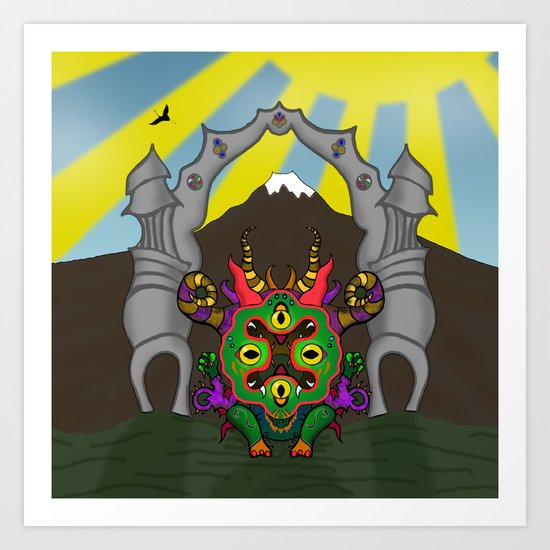 Zen No Akuma - Zen Demon Art Print