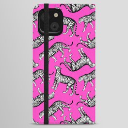 Tigers (Magenta and White) iPhone Wallet Case