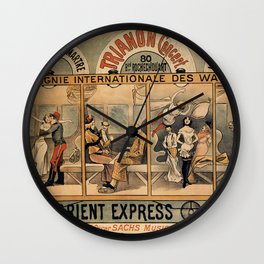 1896 Orient Express musical revue Paris Wall Clock
