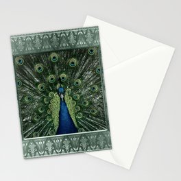 Peacock Art Stationery Card