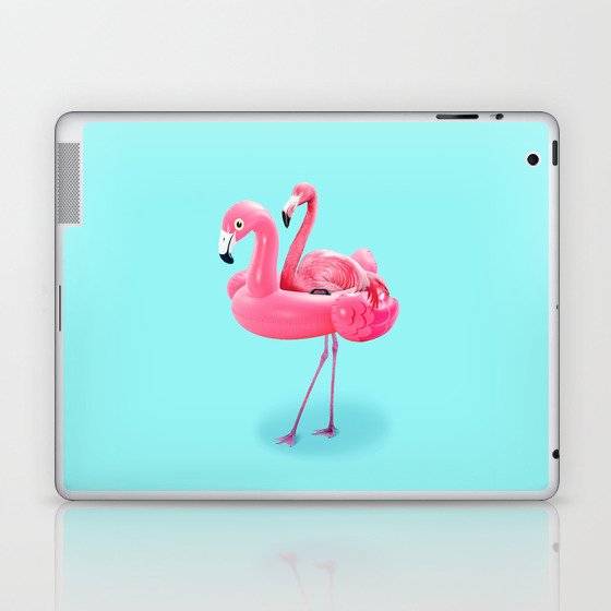 Flamingo on resort Laptop & iPad Skin