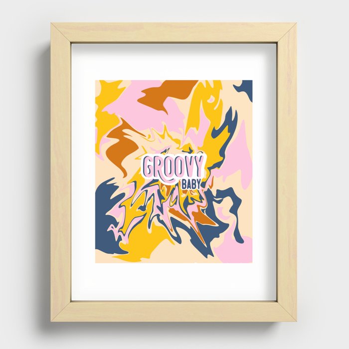 Groovy Baby Recessed Framed Print