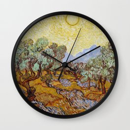 Vincent Van Gogh Olive Trees Wall Clock