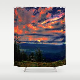 Psychedelic Sunset Shower Curtain