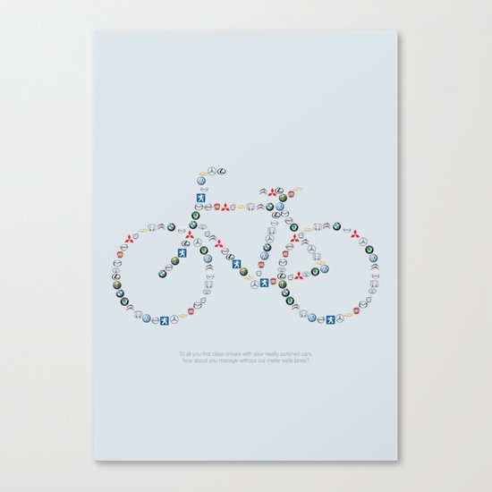 Free the bike lanes! Canvas Print