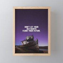 Motivational poster Framed Mini Art Print