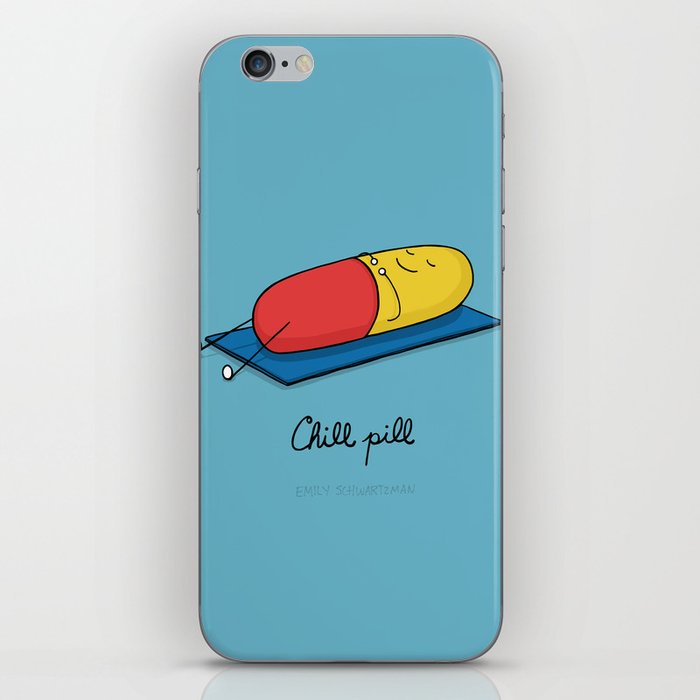 Chill pill iPhone Skin