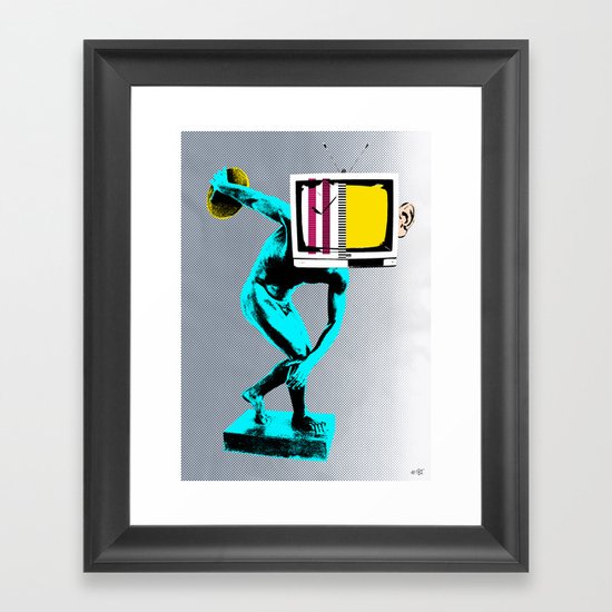 Diskus TV Framed Art Print