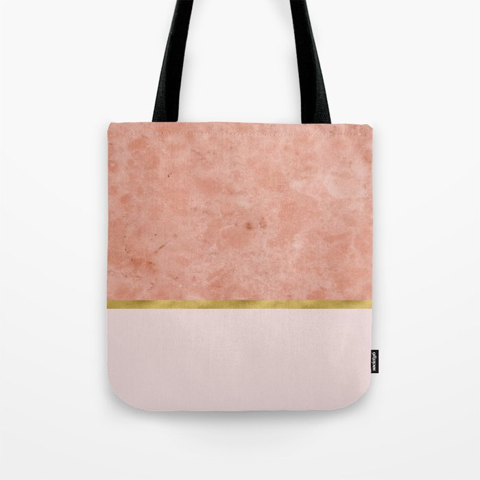 Ettore rosa on blush pink & gold Tote Bag