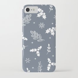 white leaves iPhone Case