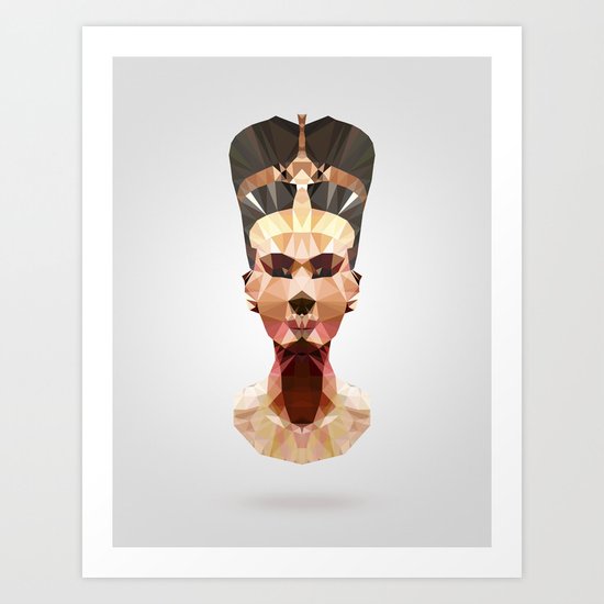 Polygon Heroes - Nefertiti Art Print