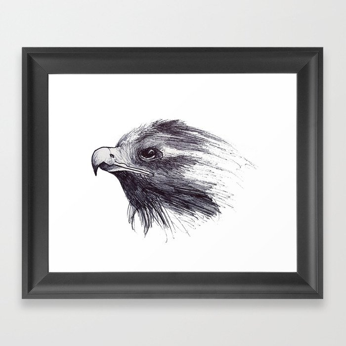 Black Bird / Crow Framed Art Print