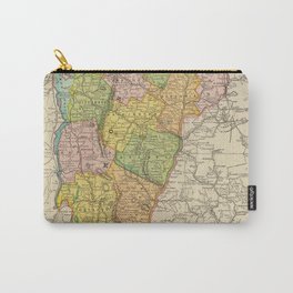 Vintage Map of Vermont (1909) Carry-All Pouch