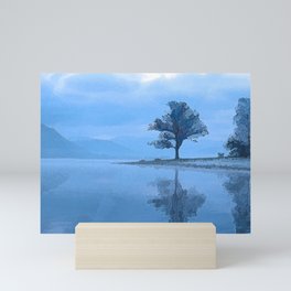 Icy lake Mini Art Print