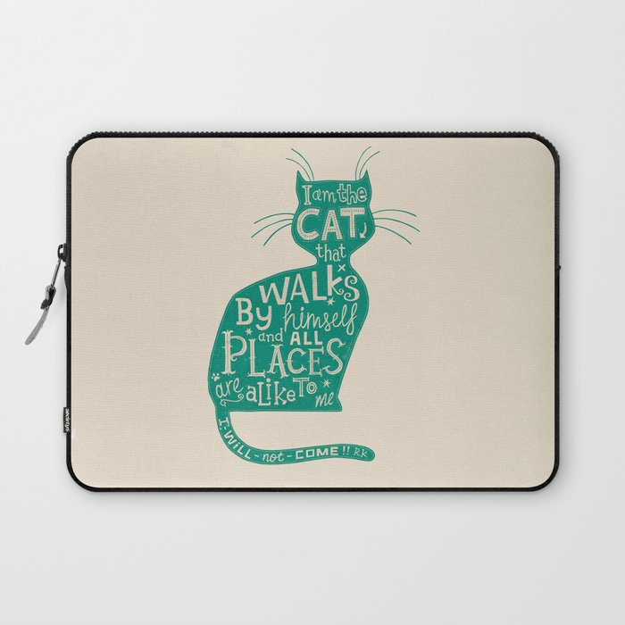 'The Cat That Walked by Himself' Laptop Sleeve