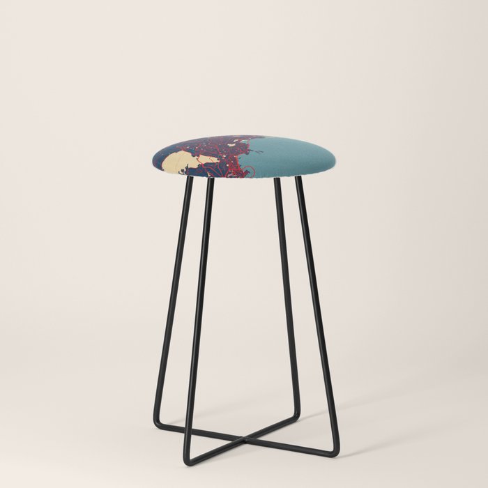 Panama City Map - Hope Counter Stool