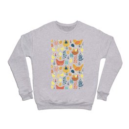 Happy Easter Cute Vintage Chicken Collection Crewneck Sweatshirt